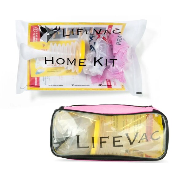 2 PACKS - Lifevac Home Kit AND Pink Lifevac Travel Kit & New , Never USED - Picture 1 of 9
